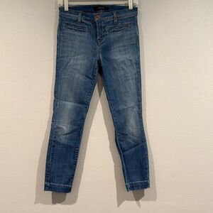 J Brand Medium Wash Ankle Cropped Denim Jeans - Size 26